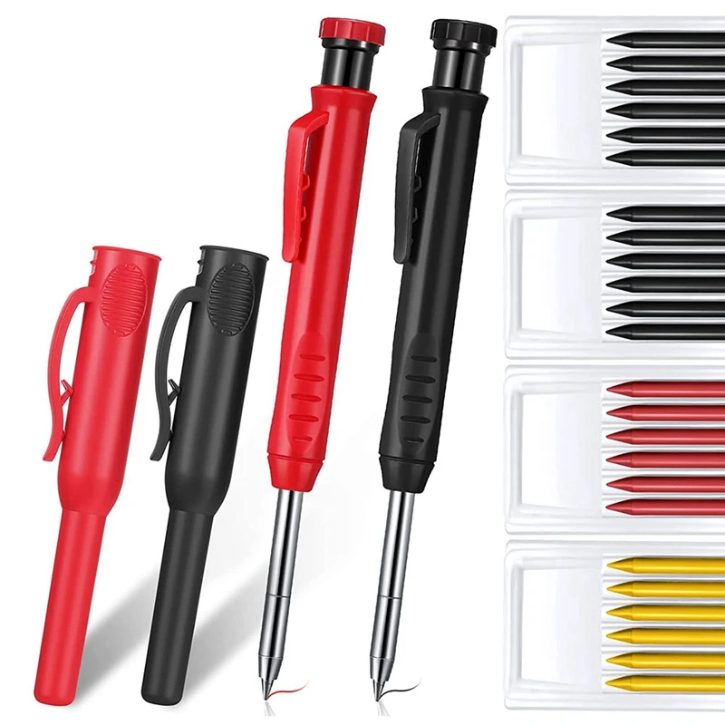 28 Pcs Solid Carpenter Pencil Set With Pencil Cap Setpencil Cap Refill Deep Hole Mechanical Pencil For Architect
28 Pcs Solid Carpenter Pencil Set With Pencil Cap Setpencil Cap Refill Deep Hole Mechanical Pencil For Architect