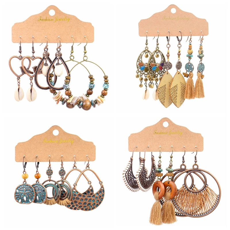 Bohemia Big Round Earrings for Women Vintage Fashion 2023 Earrings Sets Shell Feather Tassel Indian Earring Jewelry
Bohemia Big Round Earrings for Women Vintage Fashion 2023 Earrings Sets Shell Feather Tassel Indian Earring Jewelry