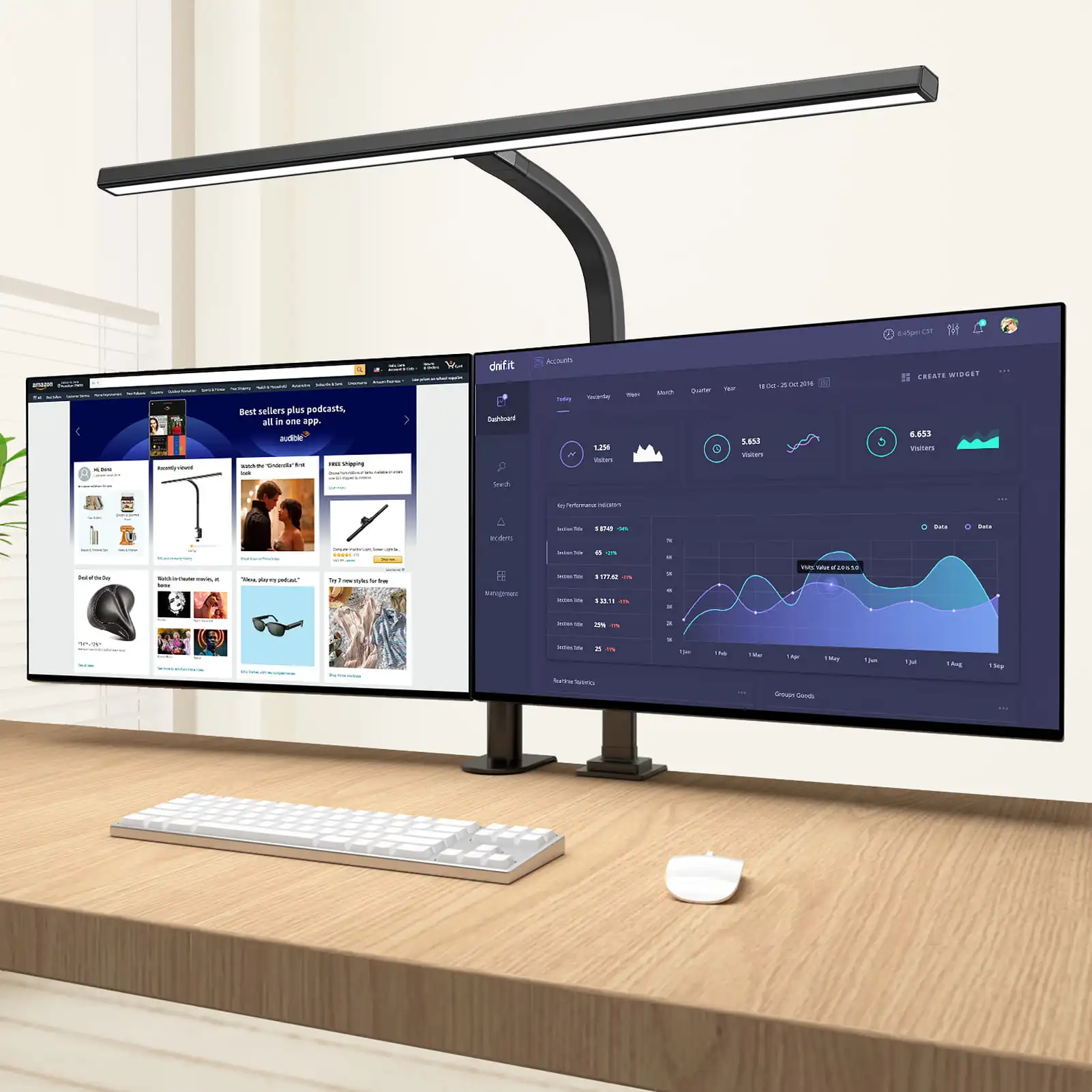 LED Desk Lamp, 24W Architect Office Desk Lamp Extra Wide Area Drafting Work Light,6 Color Modes and Stepless Dimming
LED Desk Lamp, 24W Architect Office Desk Lamp Extra Wide Area Drafting Work Light,6 Color Modes and Stepless Dimming