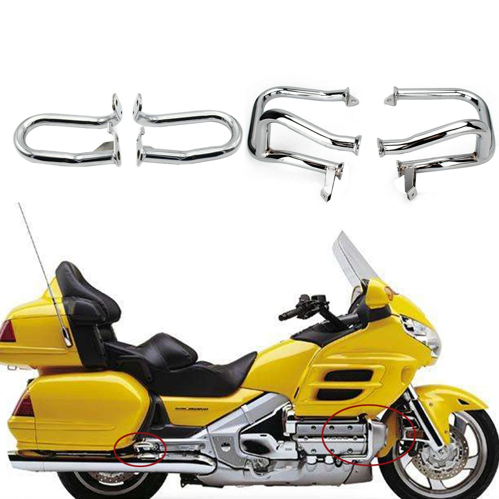 Передняя и задняя защита автомобильной дорожки мотоцикла, защита для Honda GL1800 2001-2016/GL1800A 2001-2005, левый и правый хром
Передняя и задняя защита автомобильной дорожки мотоцикла, защита для Honda GL1800 2001-2016/GL1800A 2001-2005, левый и правый хром