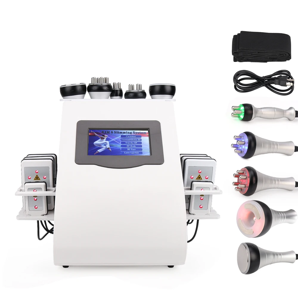 6 in 1 40k RF vacuum cavitation machines 2022 best laser kim 8 system slimming machine
6 in 1 40k RF vacuum cavitation machines 2022 best laser kim 8 system slimming machine