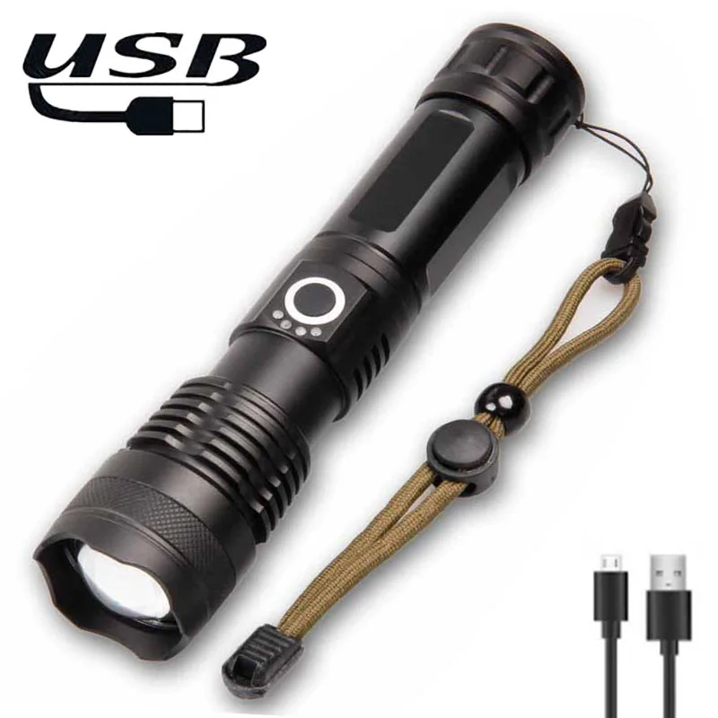 

Brightest Rechargeable Led Flashlight, Handheld LED Flashlights,Super Bright Flashlights with 1860/26650 Batteries Included, 3 M