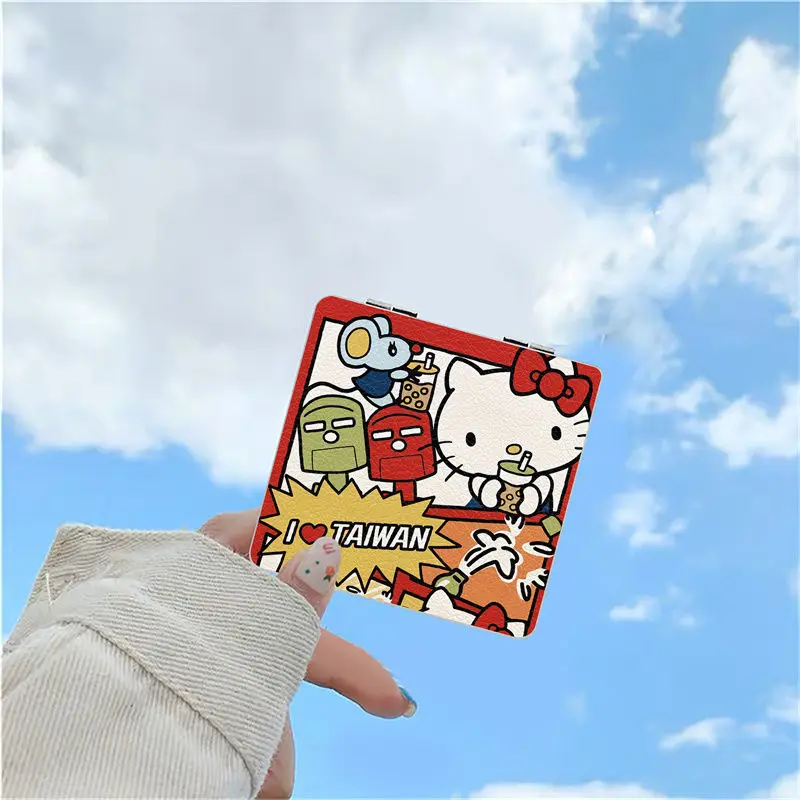 Anime Hello Kitty Sanrio Mirror Girl Student Kawaii Fold Clamshell Metal Mini Portable Beauty Tools Toy Hand Held Festival Gift
Anime Hello Kitty Sanrio Mirror Girl Student Kawaii Fold Clamshell Metal Mini Portable Beauty Tools Toy Hand Held Festival Gift