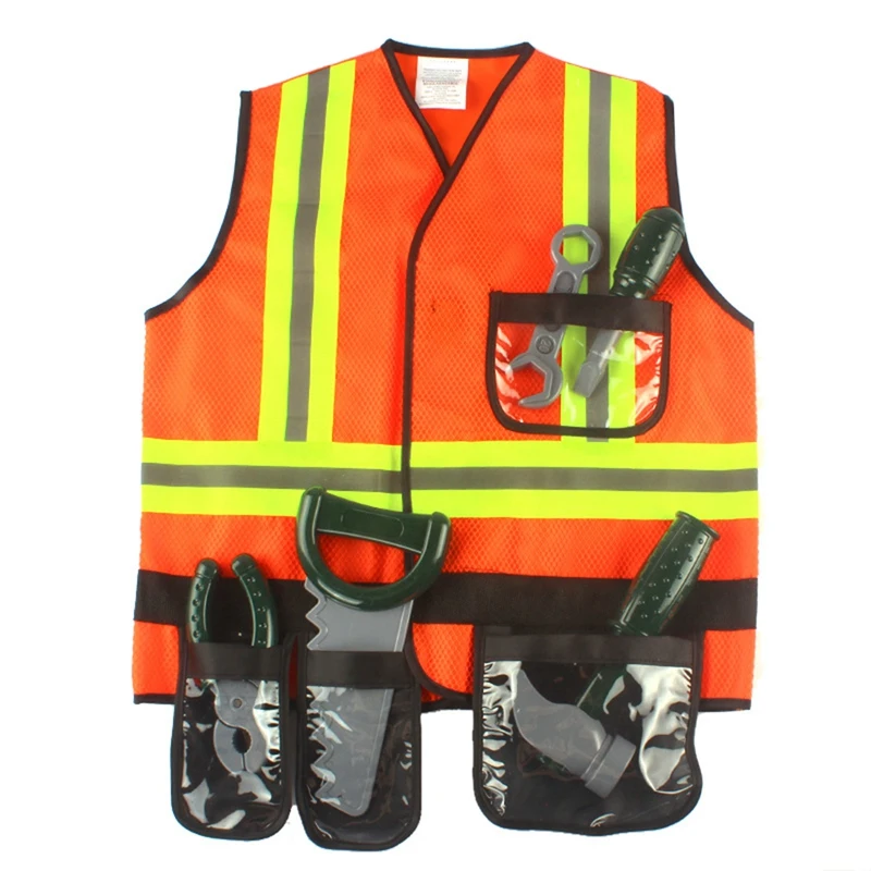 Engineer Costume Kids Construction Worker Role Play Kit Set Boys Dress Up Gift Girls Educational Toy Profession Props
Engineer Costume Kids Construction Worker Role Play Kit Set Boys Dress Up Gift Girls Educational Toy Profession Props