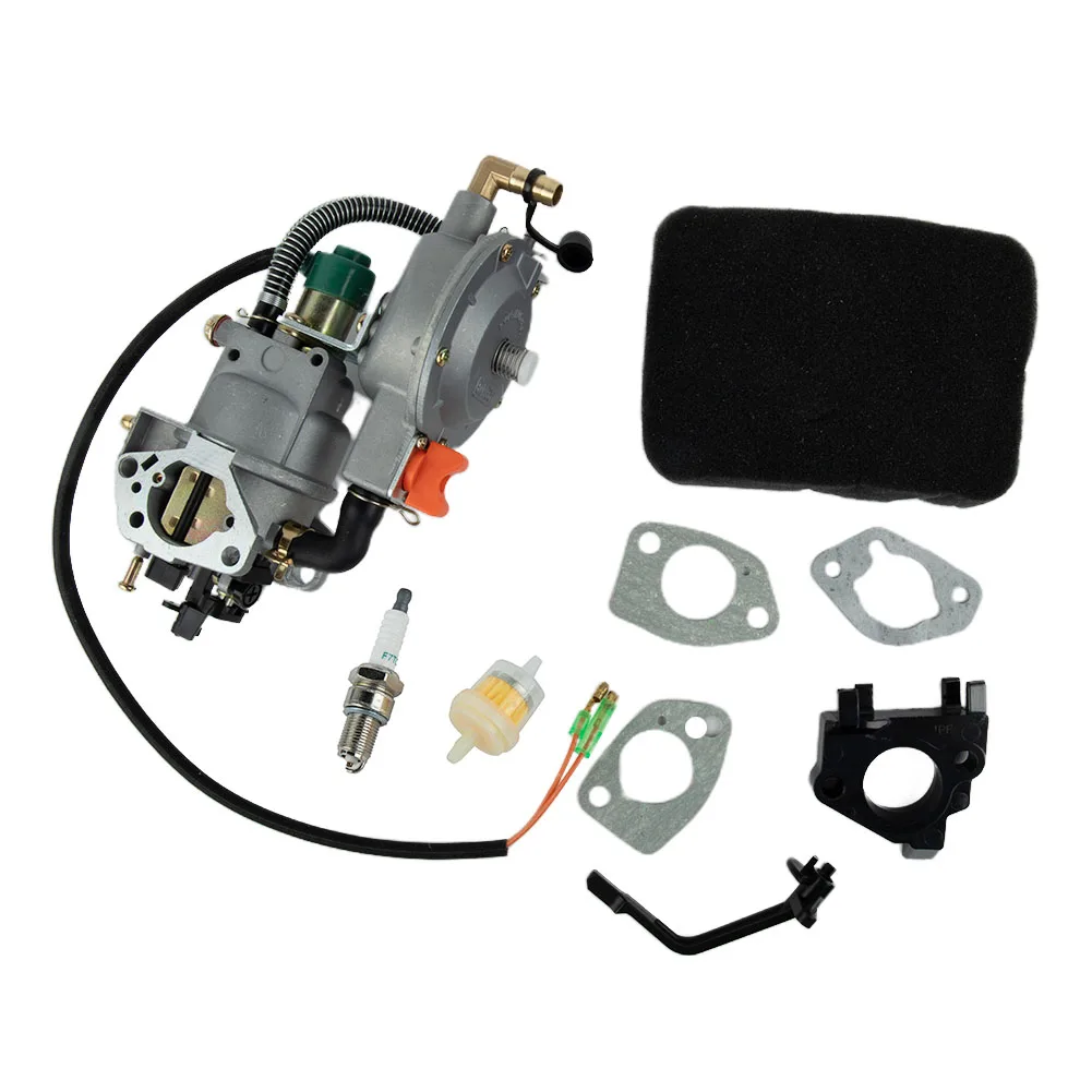 Dual Fuel Carburetor For Champion 100155 100230 7000W 9000W 439cc 459c Generator With Air Filter Choke Spacers Spark Plug
Dual Fuel Carburetor For Champion 100155 100230 7000W 9000W 439cc 459c Generator With Air Filter Choke Spacers Spark Plug