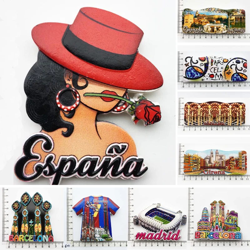 Spain Madrid Fridge Magnets Tourist Souvenir Cordobam Barcelona Sevilla Toledo Magnetic Refrigerator Stickers Collection Gifts
Spain Madrid Fridge Magnets Tourist Souvenir Cordobam Barcelona Sevilla Toledo Magnetic Refrigerator Stickers Collection Gifts