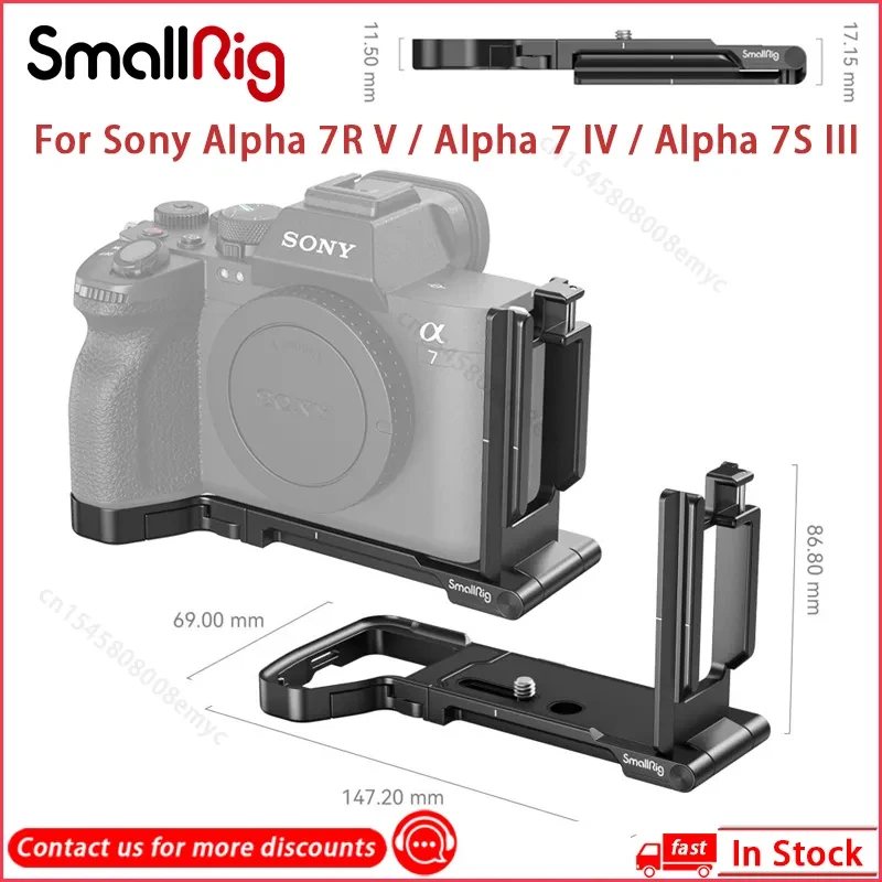 Складная L-образная Монтажная пластина SmallRig для Sony Alpha 7R V / Alpha 7 IV / Alpha 7S III 3984
Складная L-образная Монтажная пластина SmallRig для Sony Alpha 7R V / Alpha 7 IV / Alpha 7S III 3984