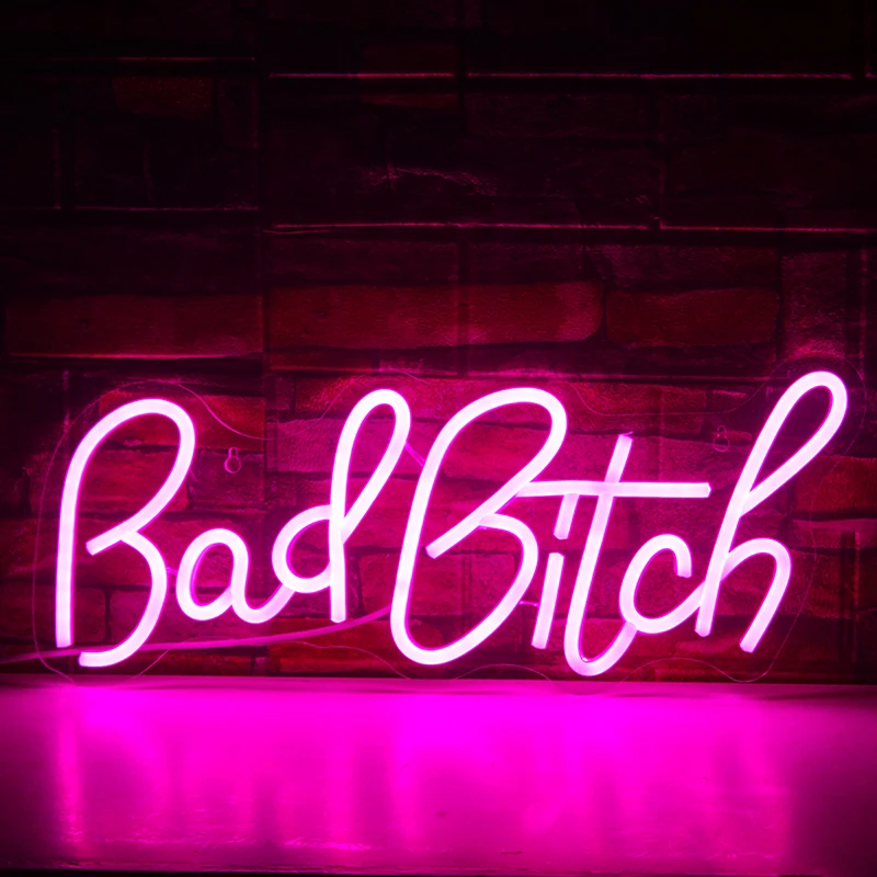 Wanxing Led Neon Bad Bitch Personality Signs for Wall Decor Usb Bedroom Home Decorations Party Bar Christmas Neon Room Decor
Wanxing Led Neon Bad Bitch Personality Signs for Wall Decor Usb Bedroom Home Decorations Party Bar Christmas Neon Room Decor
