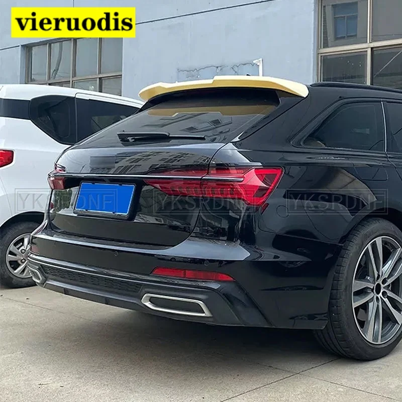 

For NEW Audi A6 Avant C8 2019-2022 A6 Allroad Spoiler ABS Car Trunk Lip Wings Tail Spoiler A6 Accessories Dedicated Decoration