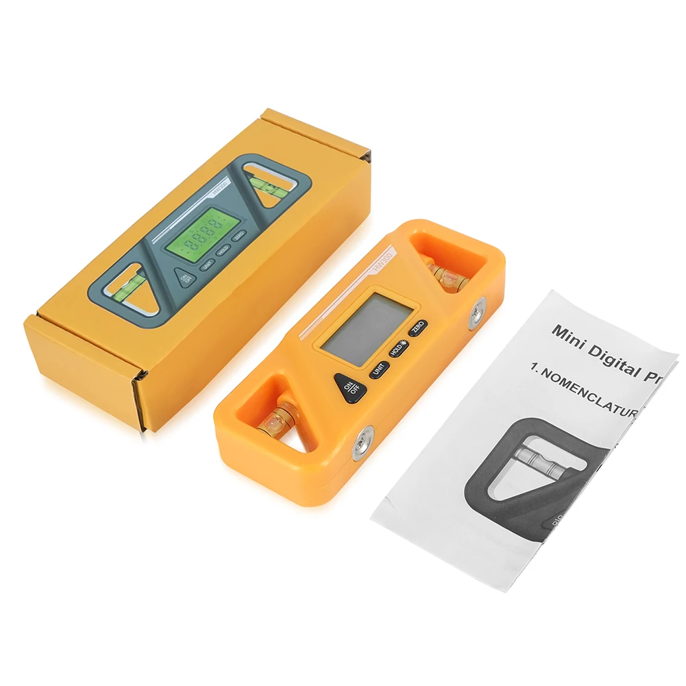 Digital Inclinometer 130*57*36MM Level Box Protractor Angle Finder Bevel Gauge Magnetic LCD Portable Size Measuring Tools
Digital Inclinometer 130*57*36MM Level Box Protractor Angle Finder Bevel Gauge Magnetic LCD Portable Size Measuring Tools