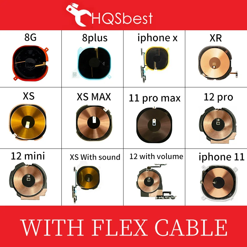 Беспроводной зарядный чип NFC катушка без громкости гибкий кабель для iPhone X XR XS MAX 11 Pro Max панель зарядного устройства
Беспроводной зарядный чип NFC катушка без громкости гибкий кабель для iPhone X XR XS MAX 11 Pro Max панель зарядного устройства