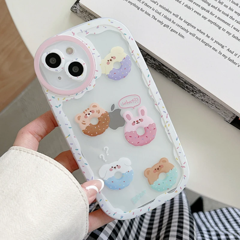 Cute Sweet Animal Donut Round Lens Clear Phone Case For iPhone 13 11 12 Pro Max X XR XSMax 7 8Plus Shockproof Cartoon Soft Cover
Cute Sweet Animal Donut Round Lens Clear Phone Case For iPhone 13 11 12 Pro Max X XR XSMax 7 8Plus Shockproof Cartoon Soft Cover