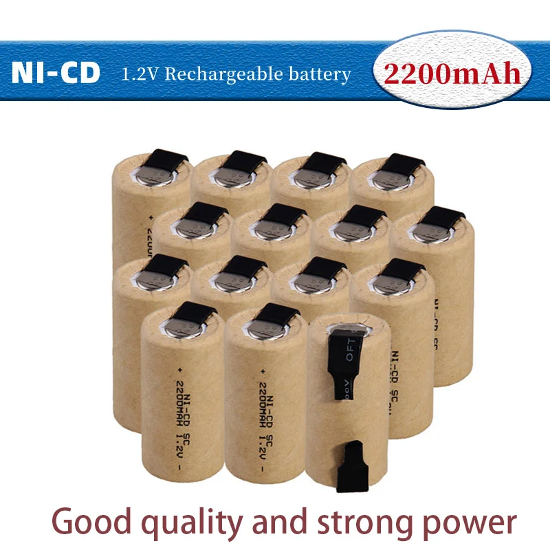 100%Original PC Screwdriver Electric Drill Battery SC 1.2V 2200mah Sub C Ni-Cd Cadmium Rechargeable Battery with Tab Power Tool
100%Original PC Screwdriver Electric Drill Battery SC 1.2V 2200mah Sub C Ni-Cd Cadmium Rechargeable Battery with Tab Power Tool