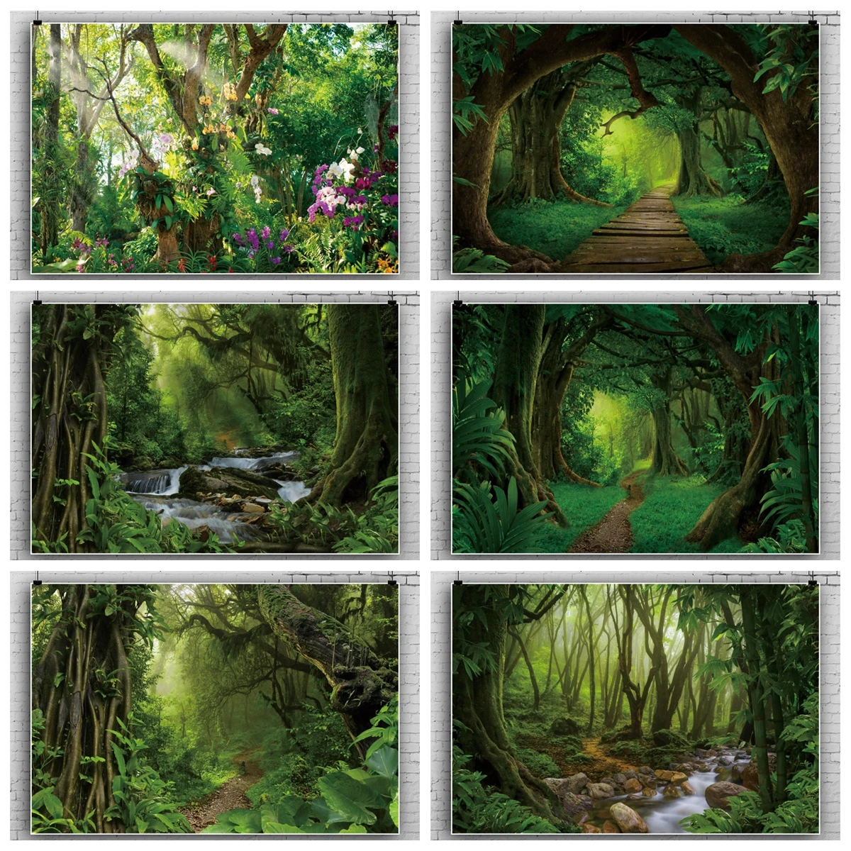 Tropical Jungle Forest theme Spring Dreamlike Rainforest Backdrops for Photography Family Party Photocall Backdrop Photo Studio
Tropical Jungle Forest theme Spring Dreamlike Rainforest Backdrops for Photography Family Party Photocall Backdrop Photo Studio
