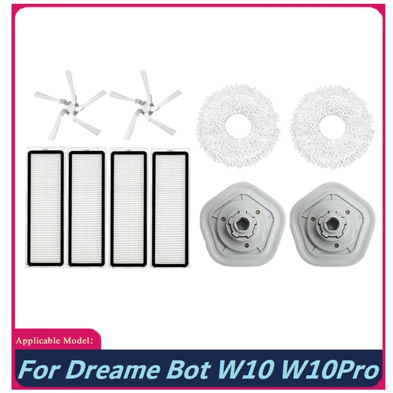 10Pcs Replacement Parts Kit For Xiaomi Dreame W10/W10 Pro Robot Vacuum Cleaner Washable HEPA Filter Side Brush Mop Cloth
10Pcs Replacement Parts Kit For Xiaomi Dreame W10/W10 Pro Robot Vacuum Cleaner Washable HEPA Filter Side Brush Mop Cloth