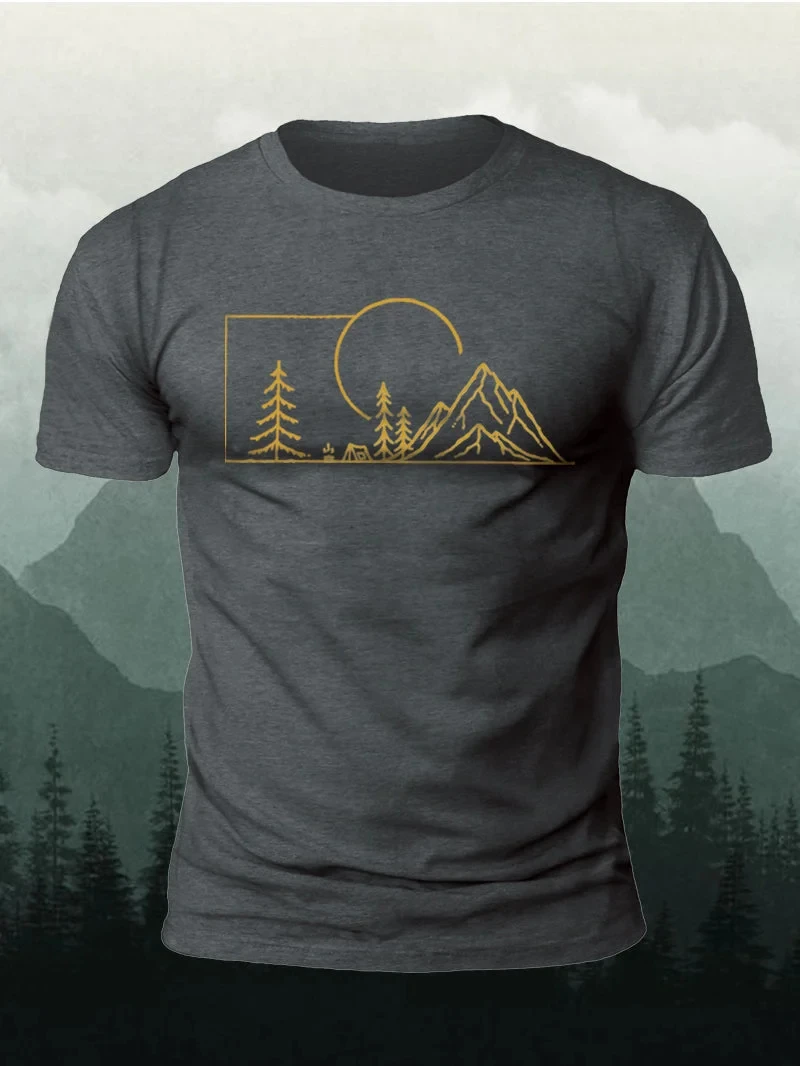 Summer Golden Mountain Print Men T Shirt Hot Sale Street Light Breathable Y2k Clothes
Summer Golden Mountain Print Men T Shirt Hot Sale Street Light Breathable Y2k Clothes