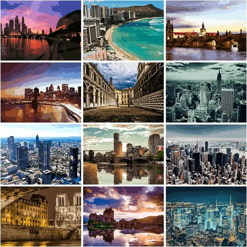 CHENISTORY Coloring By Number 40x50cm Frame City Landscape Kits Drawing On Canvas For Adults Diy Paint By Number Home Decor
CHENISTORY Coloring By Number 40x50cm Frame City Landscape Kits Drawing On Canvas For Adults Diy Paint By Number Home Decor