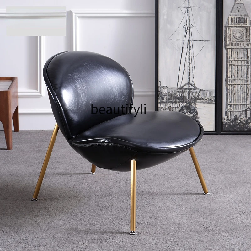 yj Nordic Style Leisure Chair Single Leather Sofa Chair Simple Personality Chair Egg Chair 
yj Nordic Style Leisure Chair Single Leather Sofa Chair Simple Personality Chair Egg Chair