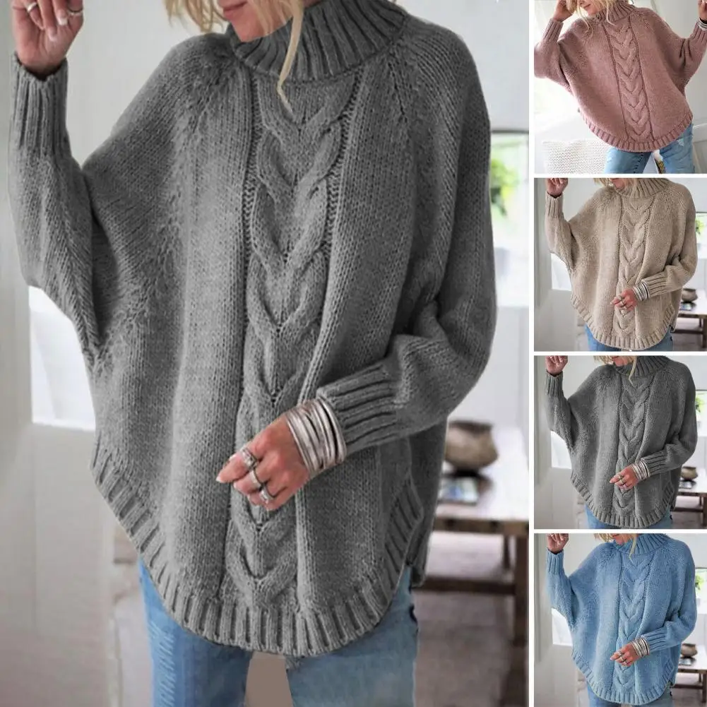 Lady Winter Sweater Cozy Winter Sweater Thick Knit Turtleneck Neck Protection Dolman Sleeve Pullover for Women Stay Warm Stylish
Lady Winter Sweater Cozy Winter Sweater Thick Knit Turtleneck Neck Protection Dolman Sleeve Pullover for Women Stay Warm Stylish
