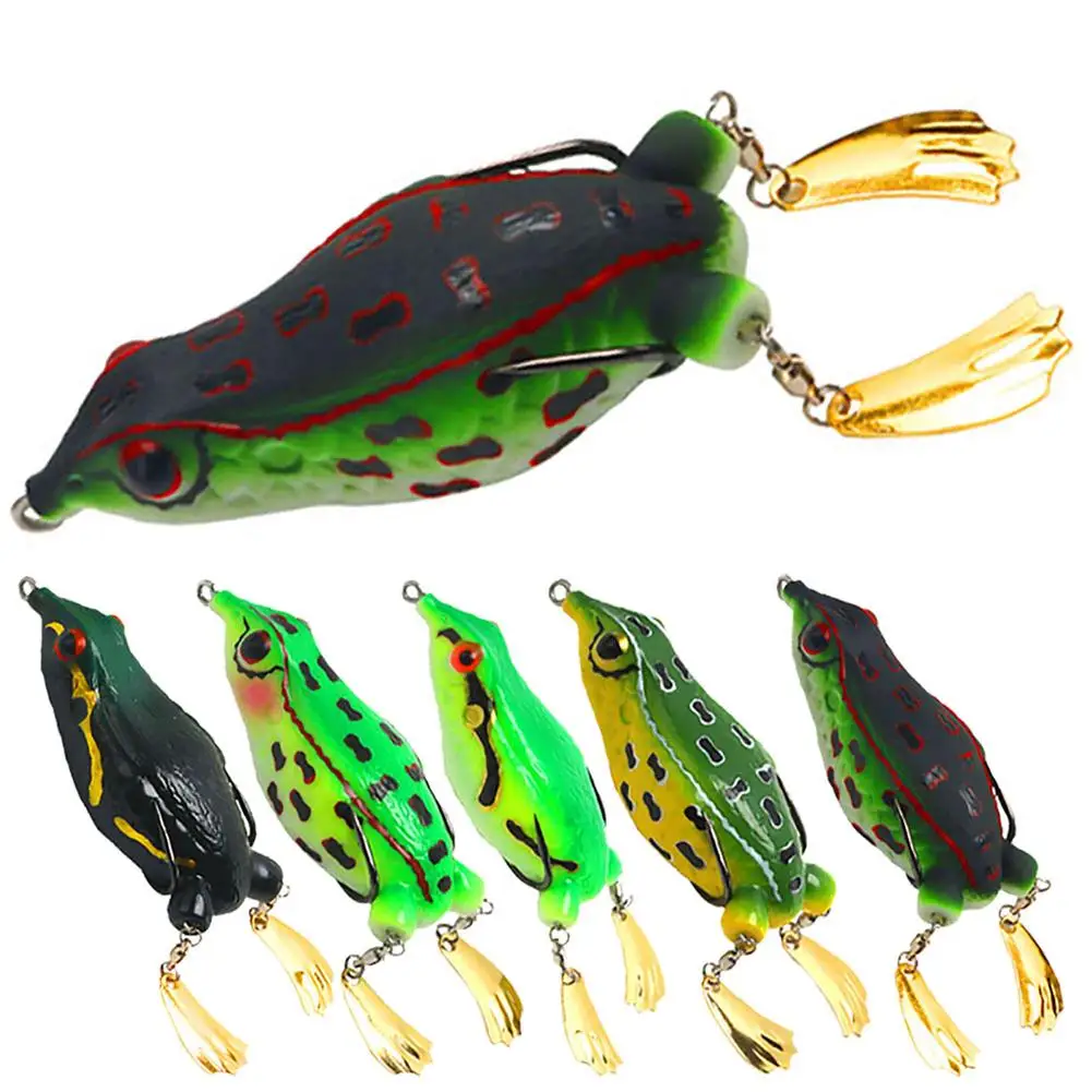 

1pc 12cm 25g Fishing Lures Kit Realistic Frog Floating Lure Soft Baits With Hooks Suitable For Freshwater Saltwater