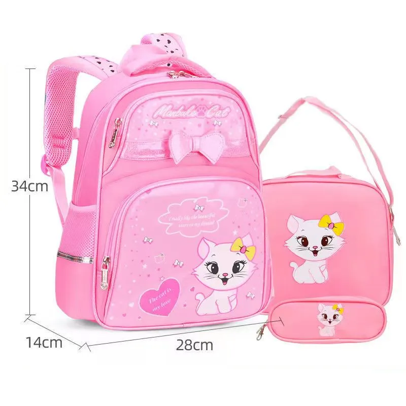 Girls School Bags Fashion Orthopedic Primary Schoolbags Bagpack Cartoon Cat Print Princess Backpacks Kids Bookbags Mochila
Girls School Bags Fashion Orthopedic Primary Schoolbags Bagpack Cartoon Cat Print Princess Backpacks Kids Bookbags Mochila