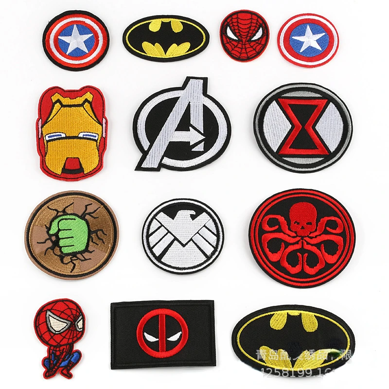 

50pcs/Lot Luxury Anime Embroidery Patch Letter Iron Spider Bird Fist Shirt Bag Clothing Decoration Accessory Craft Diy Applique