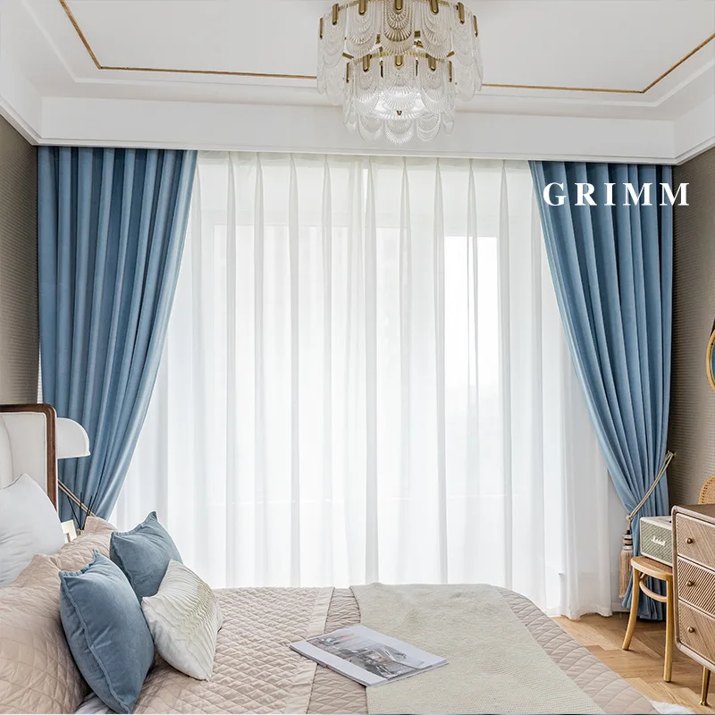 

Простые современные затемняющие шторы из хлопка и льна, для гостиной, спальни, балкона, эркера, классной комнаты, ресторана