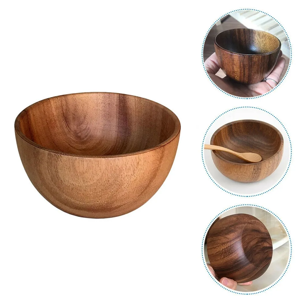 Acacia Wooden Bowl Japanese Style Wood Rice Soup Bowl Salad Ramen Bowl Food Container Small Bowl For Kids Tableware
Acacia Wooden Bowl Japanese Style Wood Rice Soup Bowl Salad Ramen Bowl Food Container Small Bowl For Kids Tableware
