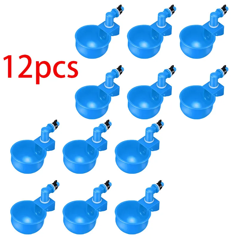 12pcs Automatic Chicken Water Cup Waterer Drinking Bowl Set Farm Coop Poultry Water Feeder for Chicks Duck Goose Turkey Quail
12pcs Automatic Chicken Water Cup Waterer Drinking Bowl Set Farm Coop Poultry Water Feeder for Chicks Duck Goose Turkey Quail