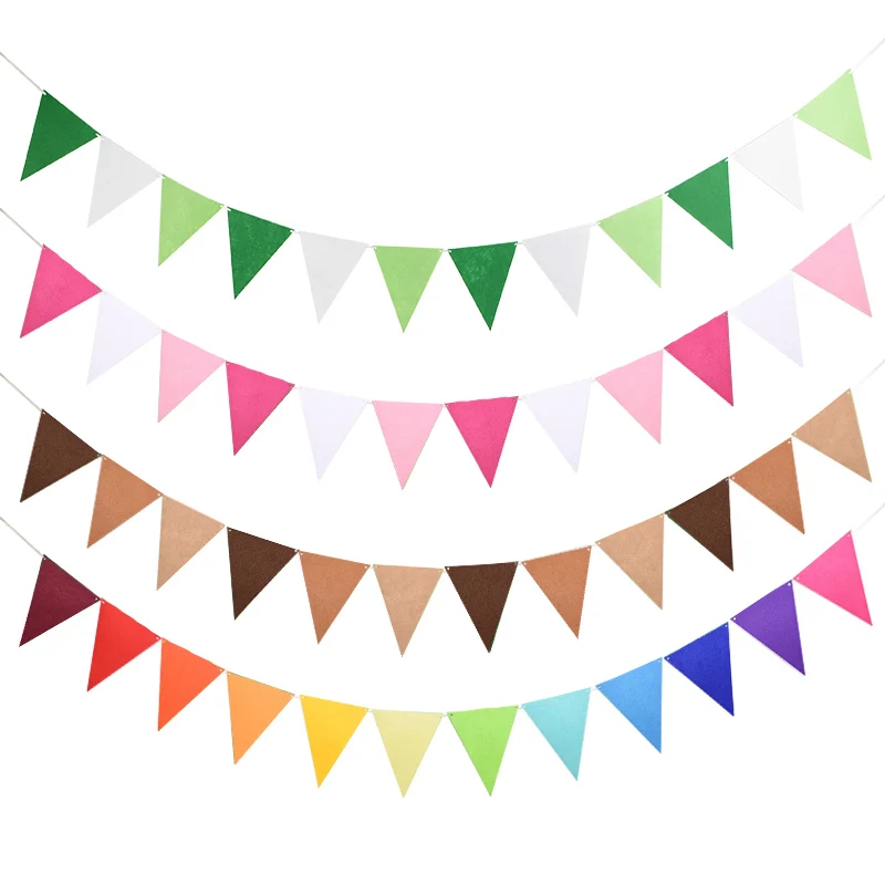 12 Flags 17cm Colorful Felt Banner Garlands Birthday Bunting Pennant Baby Shower Wedding Garland Flags Party Decoration Supplies
12 Flags 17cm Colorful Felt Banner Garlands Birthday Bunting Pennant Baby Shower Wedding Garland Flags Party Decoration Supplies