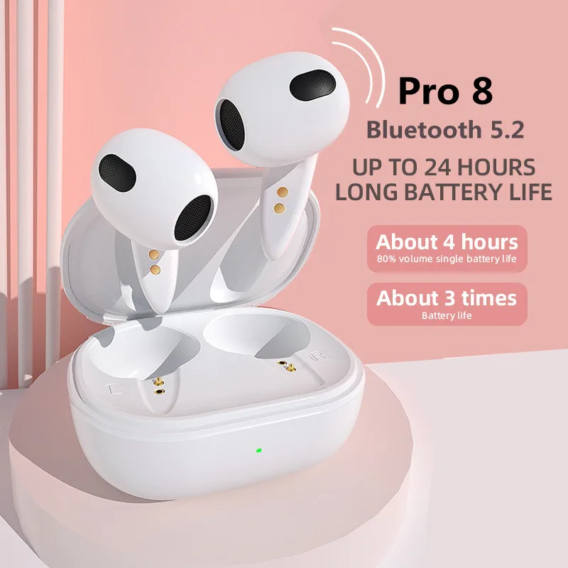 Tws Air Pro8 Wireless Bluetooth Headphones Bilateral Stereo In-ear Headset Sports 5.2 Smartphone Mini Earpices for Airpods Pro 
Tws Air Pro8 Wireless Bluetooth Headphones Bilateral Stereo In-ear Headset Sports 5.2 Smartphone Mini Earpices for Airpods Pro