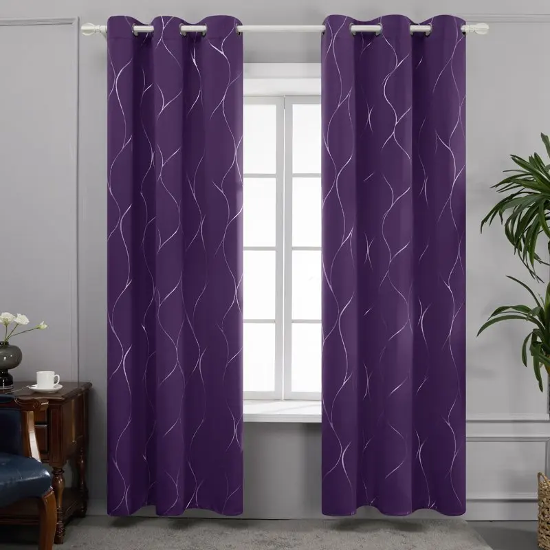 Теплоизоляционные шторы из серебристой фольги с волнистым принтом для детской комнаты, фиолетовый виноград
Теплоизоляционные шторы из серебристой фольги с волнистым принтом для детской комнаты, фиолетовый виноград