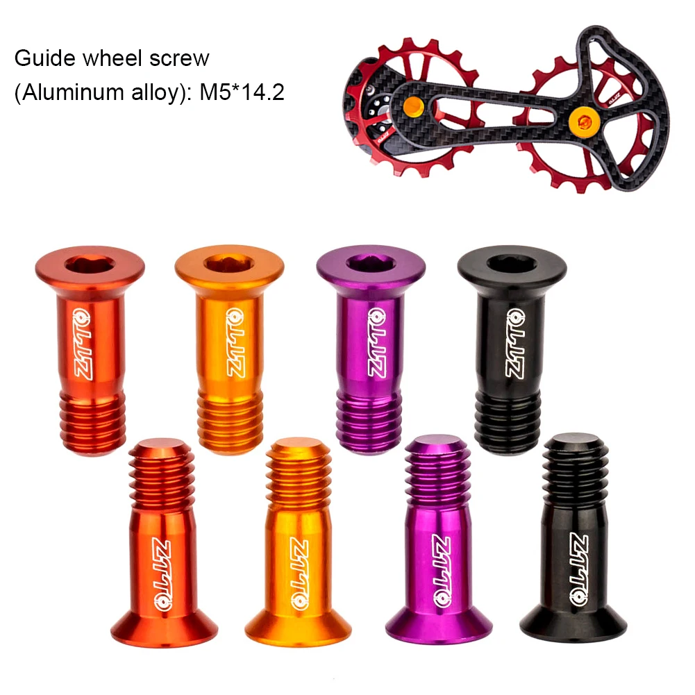 2pcs Bicycle M5*14.2mm Rear Derailleur Jockey Wheel Screws Aluminum Alloy Guide Wheel Fixed Bolts Bike Accessories
2pcs Bicycle M5*14.2mm Rear Derailleur Jockey Wheel Screws Aluminum Alloy Guide Wheel Fixed Bolts Bike Accessories