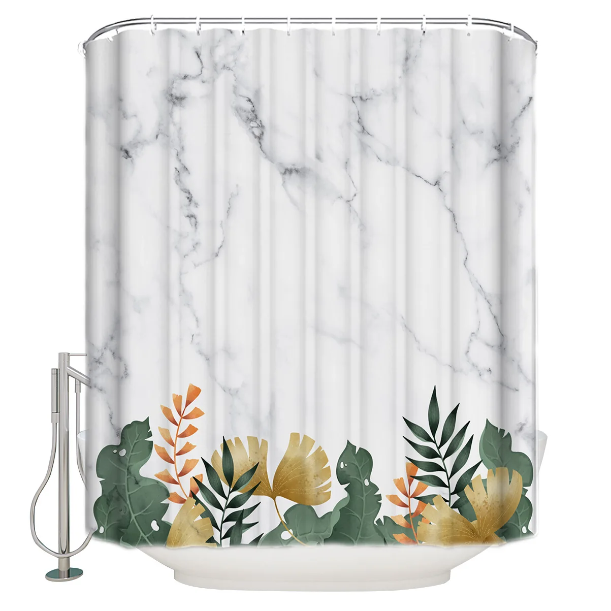 Tropical Plants Summer Marble Shower Curtain Eco-Friendly Bath Curtain with Hooks Polyester Waterproof Curtain Bathroom Decor
Tropical Plants Summer Marble Shower Curtain Eco-Friendly Bath Curtain with Hooks Polyester Waterproof Curtain Bathroom Decor
