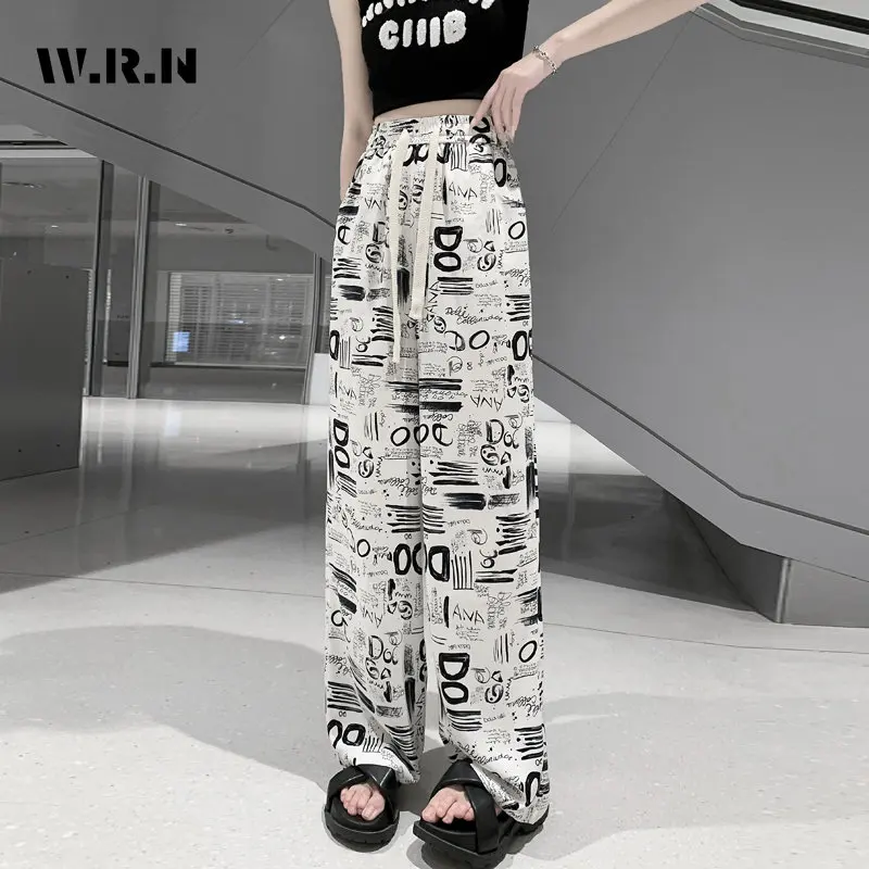 Женские широкие брюки с завышенной талией, повседневные свободные длинные брюки Y2K с геометрическим принтом, в стиле Харадзюку, лето 2023
Женские широкие брюки с завышенной талией, повседневные свободные длинные брюки Y2K с геометрическим принтом, в стиле Харадзюку, лето 2023