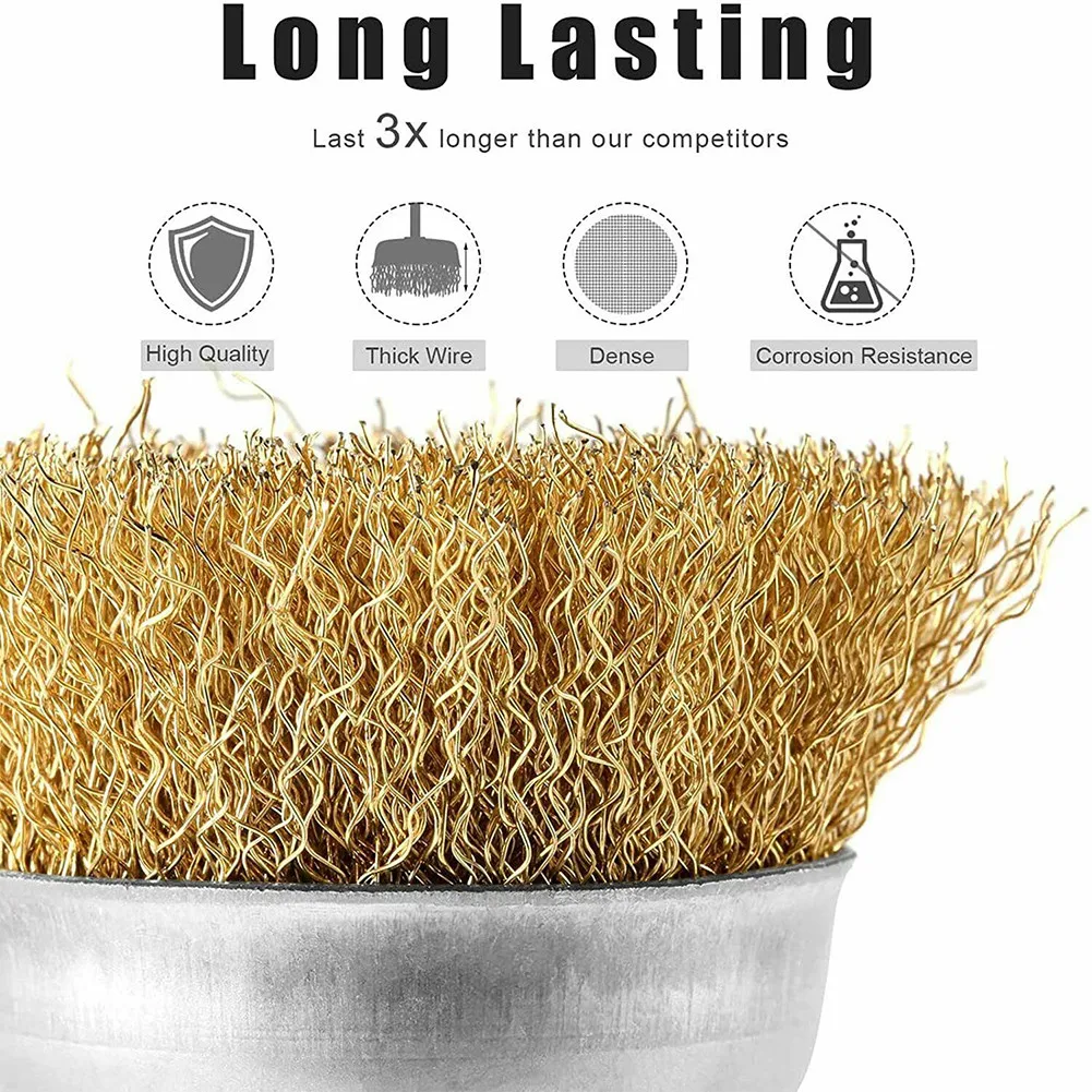 10pcs/Set Brass Coated Steel Wire Brush Engraver Grinder Polishing Drill Rotary Tool Brush Metal Rust Removal Brushes Set
10pcs/Set Brass Coated Steel Wire Brush Engraver Grinder Polishing Drill Rotary Tool Brush Metal Rust Removal Brushes Set