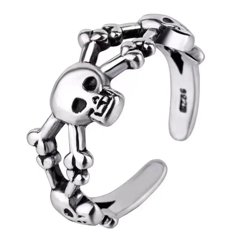 Skull Ring Simple Retro Skull Ring European and American New Open Adjustable Ring
Skull Ring Simple Retro Skull Ring European and American New Open Adjustable Ring