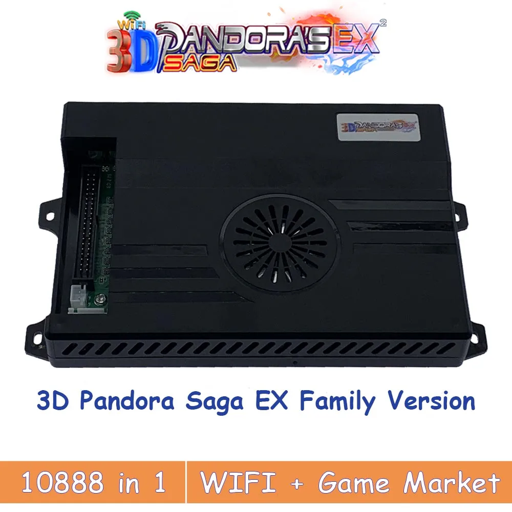 3D Pandora Сага Box EX2 10888 в 1 аркадный набор сделай сам игровая консоль 8 Way джойстик