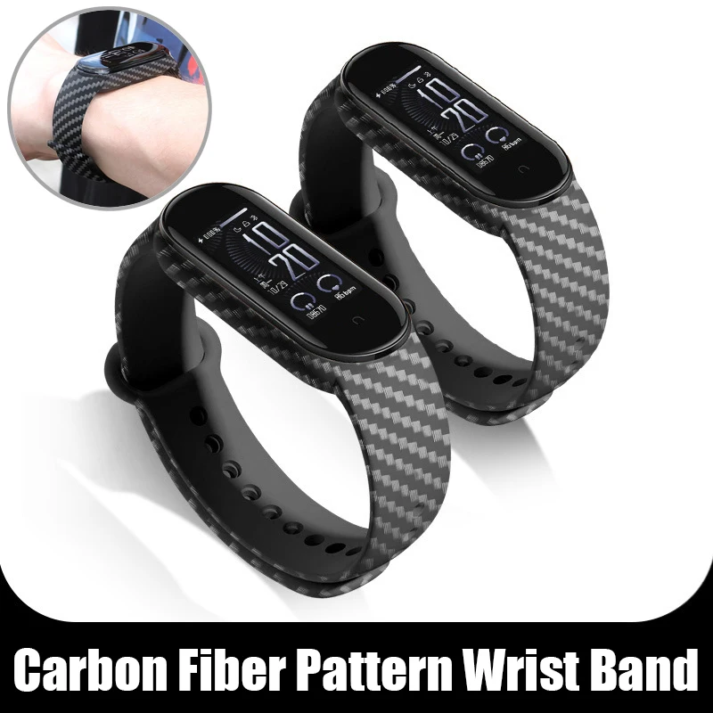 Carbon Fiber Pattern Wirst Band for Mi Band 3/4/5/6/7 Wristrap for Miband 3 4 5 6 7 Universal Watch Strap Bracelet Replacement
Carbon Fiber Pattern Wirst Band for Mi Band 3/4/5/6/7 Wristrap for Miband 3 4 5 6 7 Universal Watch Strap Bracelet Replacement