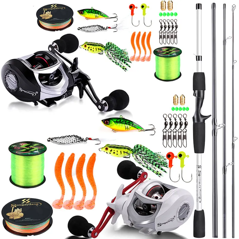 Sougayilang 1.98m Baitcsting Rod Full Kit 4 Section M Power Carbon Fishing Rod 500M Fishing Line Lures Hooks Jig Head Pesca
Sougayilang 1.98m Baitcsting Rod Full Kit 4 Section M Power Carbon Fishing Rod 500M Fishing Line Lures Hooks Jig Head Pesca