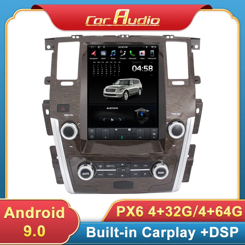 Android 9 Car Radio Bluetooth 12.1 Inch Screen Multimedia for Nissan Patrol 2010- Auto A/C Auto Stereo GPS Navigation Unit USB
Android 9 Car Radio Bluetooth 12.1 Inch Screen Multimedia for Nissan Patrol 2010- Auto A/C Auto Stereo GPS Navigation Unit USB