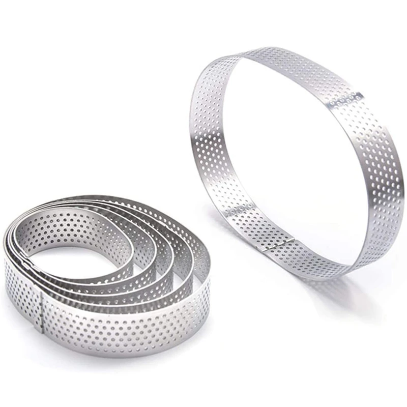 BMDT-Porous Tart Ring Bottom Tower Cake Mould Baking Tools,French Baking Pressure Tower Belt,Heat-Resistant Cake Mousse Ring 
BMDT-Porous Tart Ring Bottom Tower Cake Mould Baking Tools,French Baking Pressure Tower Belt,Heat-Resistant Cake Mousse Ring