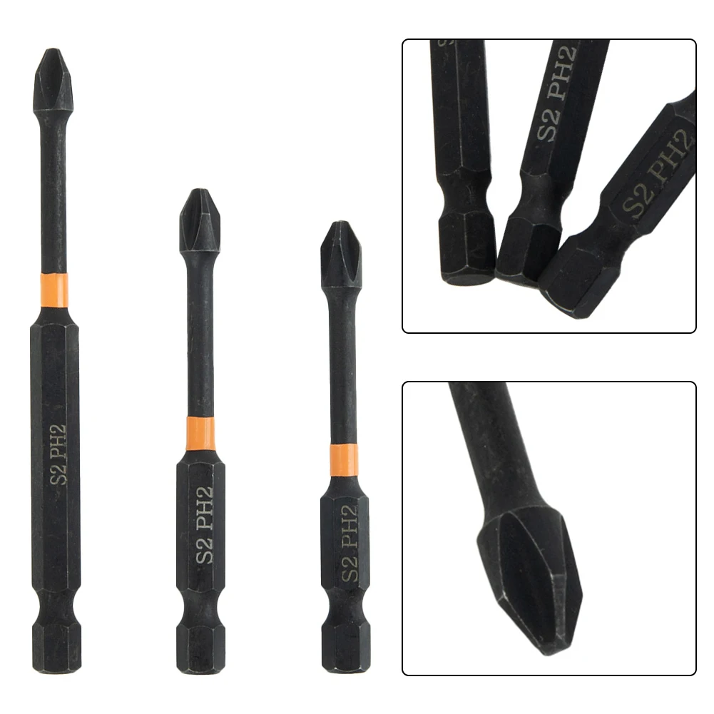 3pcs Impact Screwdriver Bit Set Alloy Steel 1/4Inch Hex PH2 Magnetic Batch Head Cross Hand Drill Bit For Electric Screwdrivers
3pcs Impact Screwdriver Bit Set Alloy Steel 1/4Inch Hex PH2 Magnetic Batch Head Cross Hand Drill Bit For Electric Screwdrivers
