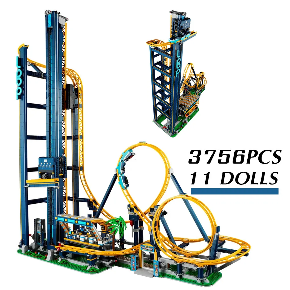 3756Pcs Loop Coaster Compatible with 10303 1:1 Fairground Building Blocks Bricks Kit Toys for Children Gift
3756Pcs Loop Coaster Compatible with 10303 1:1 Fairground Building Blocks Bricks Kit Toys for Children Gift