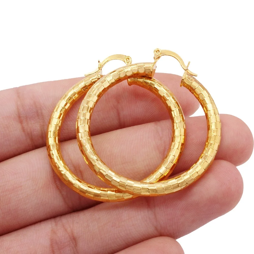 New RoseL Luxury Jewelry Earrings 24K Gold Women's Earrings Middle East Arabia Earrings High Quality
New RoseL Luxury Jewelry Earrings 24K Gold Women's Earrings Middle East Arabia Earrings High Quality