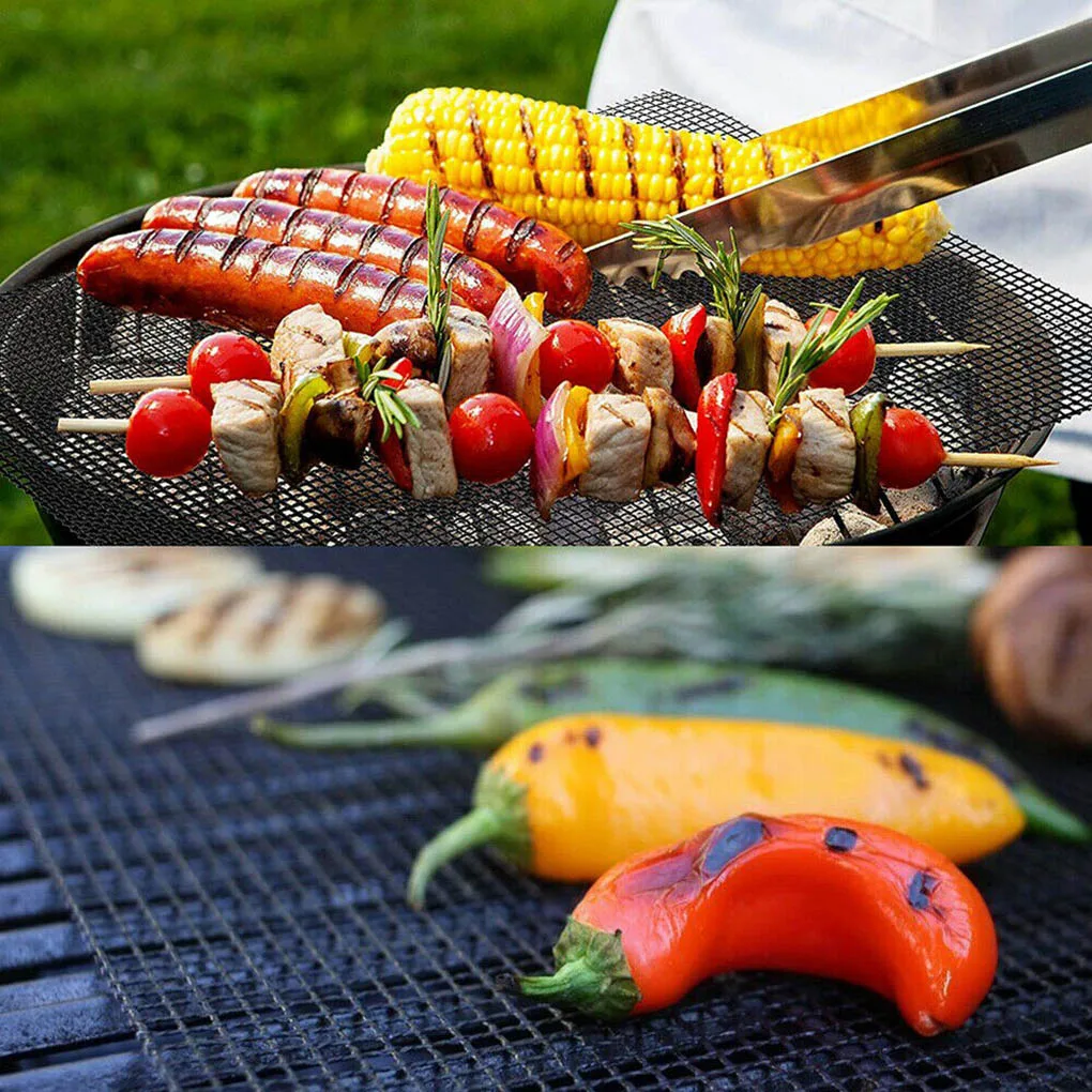 BBQ Grill Mat Reusable Kitchen Cooking Mesh Mat Non-stick все для кухни Grilling Mesh Mat Barbecue Liner Outdoor BBQ Accessories
BBQ Grill Mat Reusable Kitchen Cooking Mesh Mat Non-stick все для кухни Grilling Mesh Mat Barbecue Liner Outdoor BBQ Accessories