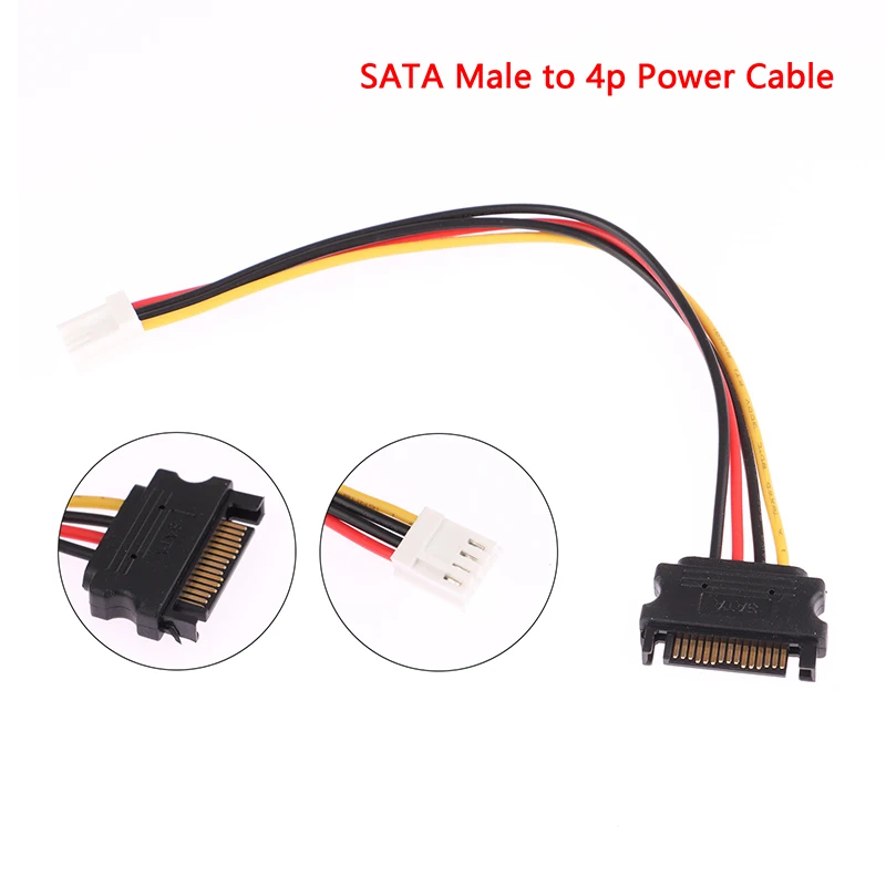 Адаптер SATA для ПК, компьютерный адаптер Molex IDE, 4-контактный штекер-штекер SATA, кабель питания, шнур 20 см
Адаптер SATA для ПК, компьютерный адаптер Molex IDE, 4-контактный штекер-штекер SATA, кабель питания, шнур 20 см