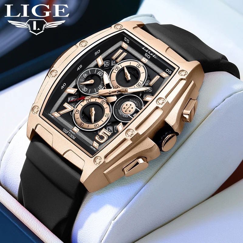 New Watch LIGE Top Brand Men's Watches Luxury Square Quartz Wristwatch Waterproof Luminous Chronograph Watch for Men Date Clock
New Watch LIGE Top Brand Men's Watches Luxury Square Quartz Wristwatch Waterproof Luminous Chronograph Watch for Men Date Clock
