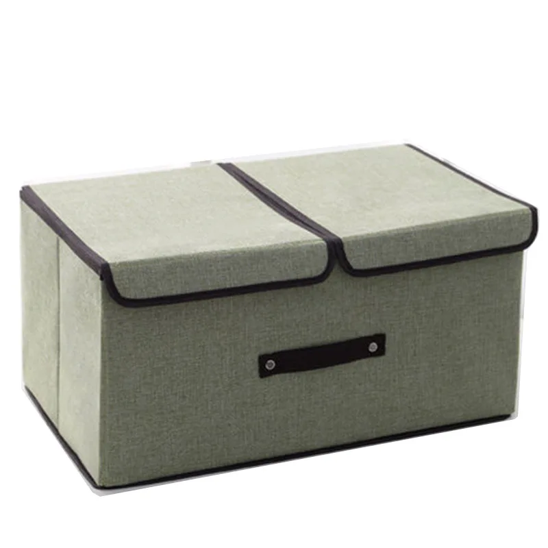 Cotton And Linen Cloth With Double-Cover Foldable Storage Box, Which Can Be Used To Receive Clothing, Quilts, Food And Books
Cotton And Linen Cloth With Double-Cover Foldable Storage Box, Which Can Be Used To Receive Clothing, Quilts, Food And Books