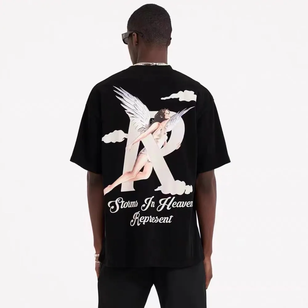 Cooo Coll New Style Fashion Brand RR123 Angels Clouds Printed Pattern High Street Loose Oversized Tees Tops Men T Shirt Clothing
Cooo Coll New Style Fashion Brand RR123 Angels Clouds Printed Pattern High Street Loose Oversized Tees Tops Men T Shirt Clothing